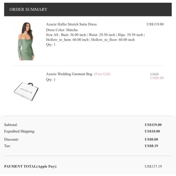 ALMOST NEW. Azazie maxi off-shoulder matcha dress used only one time - Picture 5 of 7